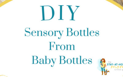 DIY Sensory Bottles from Baby Bottles