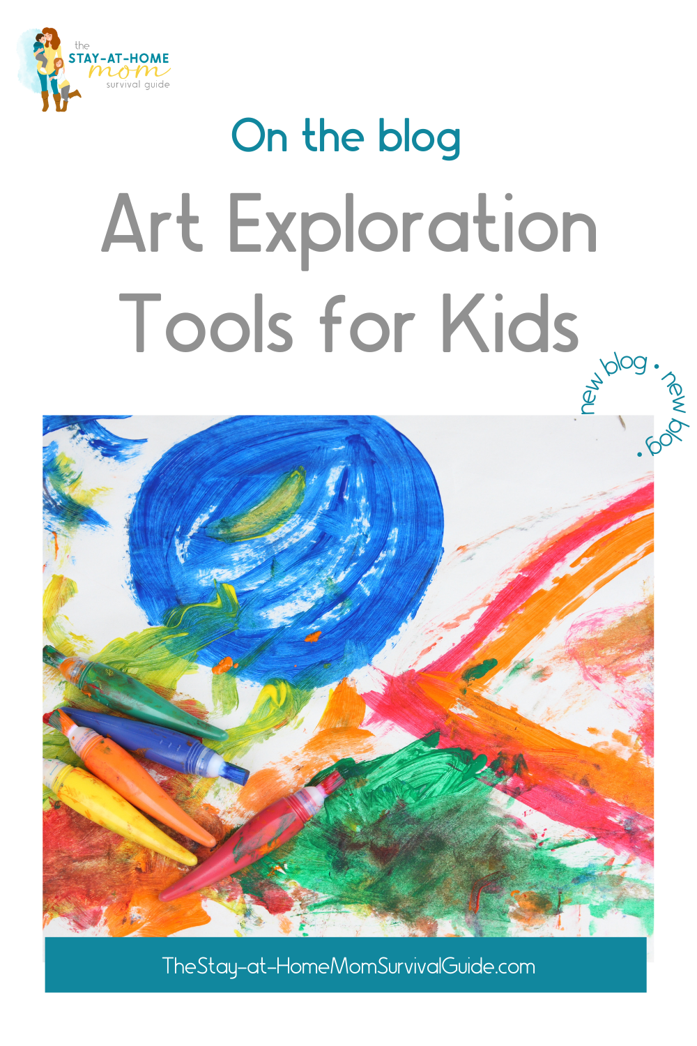 Art exploration tools for kids - inexpensive ways to explore art at home with kids.