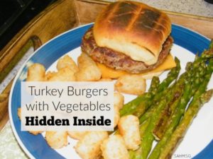 Picky eaters? Try these turkey burgers with vegetables hidden inside! My picky eaters loved them.