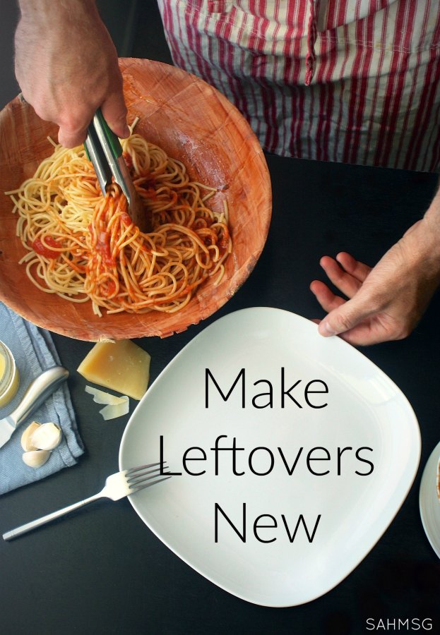 7 tips to make leftovers new. Stretch your grocery budget and no boring food. Meal planning tips included too!
