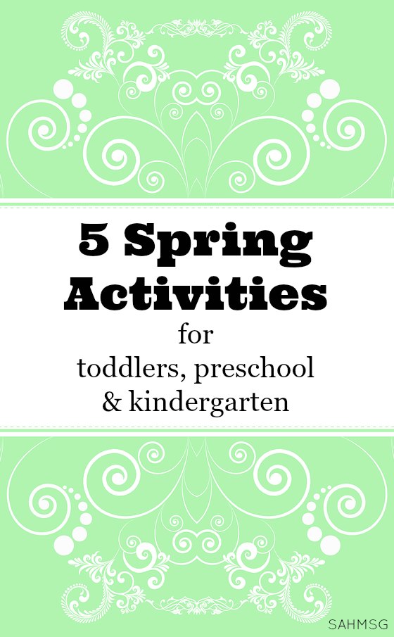 Spring activities for kids from toddlers, preschool, and to kindergarten age. A variety of learning activities that can be adapted easily to fit each age group.