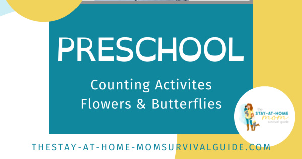 Flowers and Butterflies Preschool Counting Activity