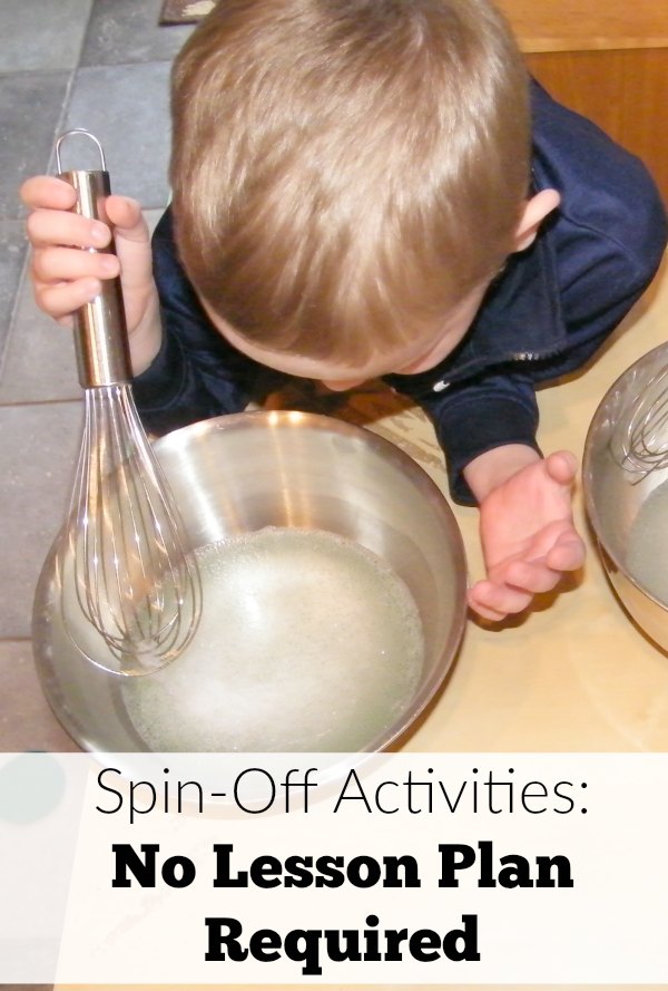 Preschool sensory spin-off activities no lesson plan required. These are perfect for Spring and Easter time.