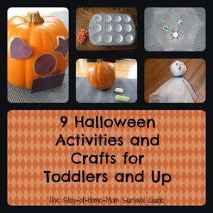 9 Halloween Activities and Crafts for Toddlers, Preschool and School Age kids.