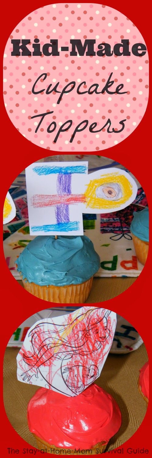 Kid-Made DIY Cupcake Toppers