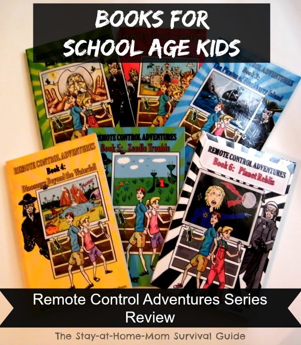 A fun and interesting set of books for school age kids called the Remote Control Adventures series reviewed at The Stay-at-Home-Mom Survival Guide.
