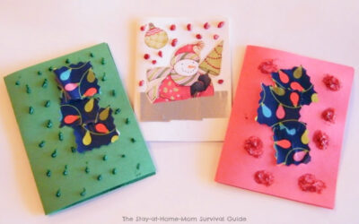 Homemade Thank You Notes Using Gift Wrap Scraps