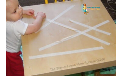 Fine Motor Activity for Toddlers with Tape