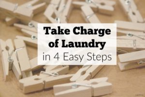 No more laundry burnout! Reduce the laundry stress with these 4 easy steps.