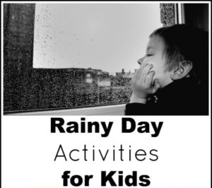 Stuck inside on a rainy or bad weather day? Check out this list of rainy day activities for kids from infants to toddlers, preschool to school age, boredom will stay away and parents' sanity will stay!