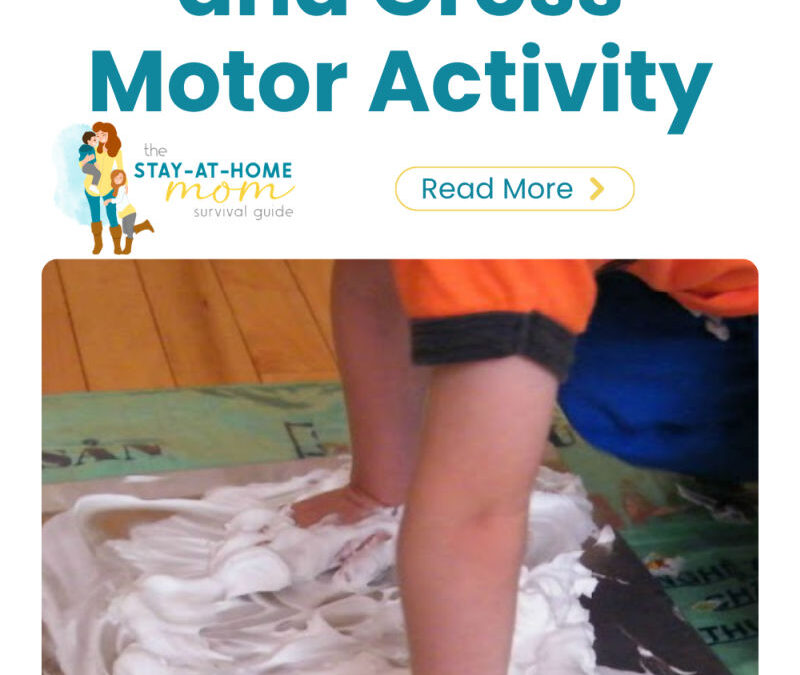 Shaving Cream Indoor Sensory and Gross Motor Activity