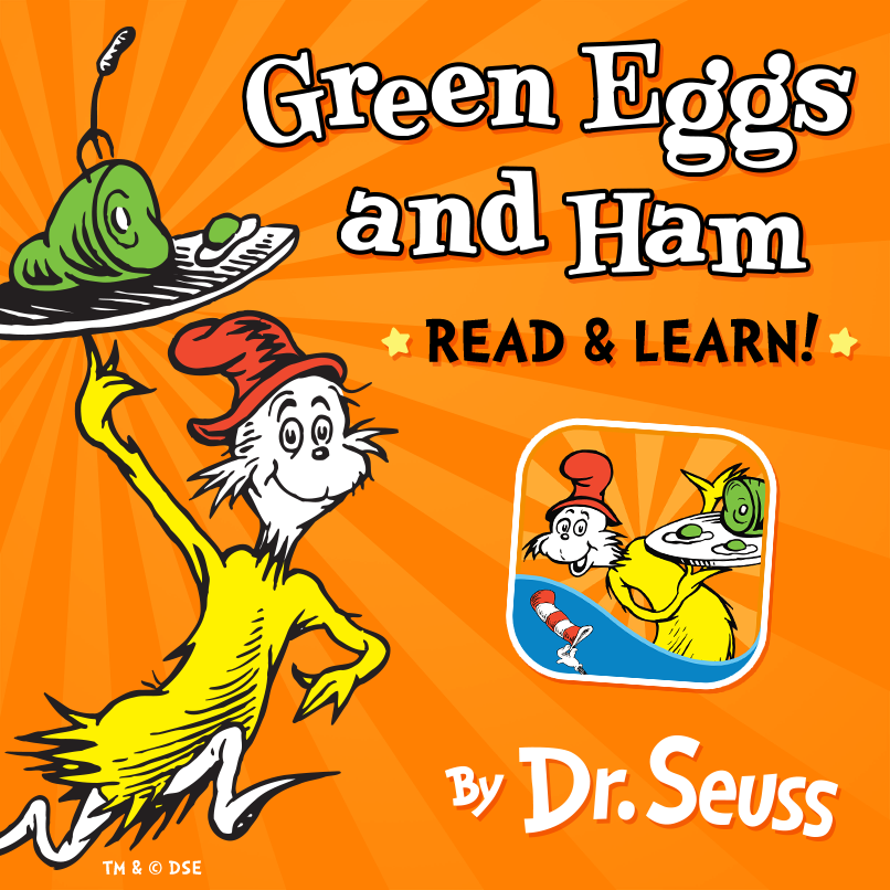 Dr Seuss books are now apps! Green Eggs and Ham was a fun one to review as part of our homeschool preschool curriculum.
