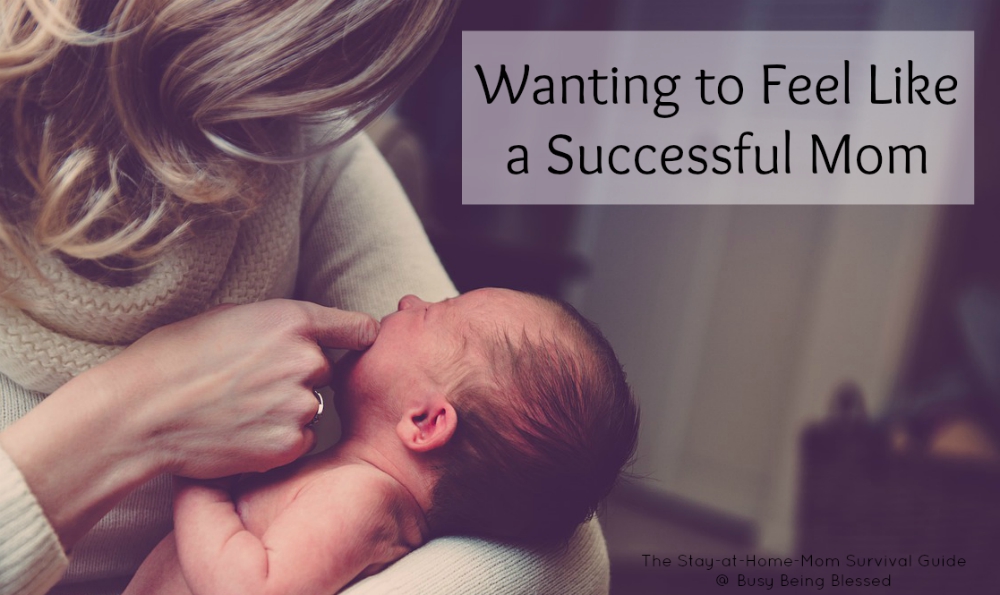 Wanting to Feel Like A Successful Mom