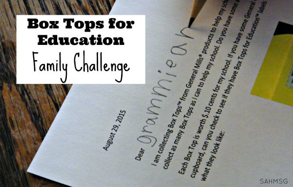 Family Challenge: Collect Box Tops for Your School {Free Printable}