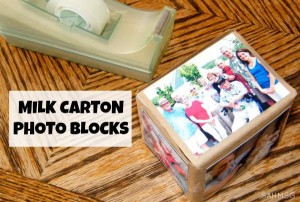 DIY Milk Carton Photo Blocks