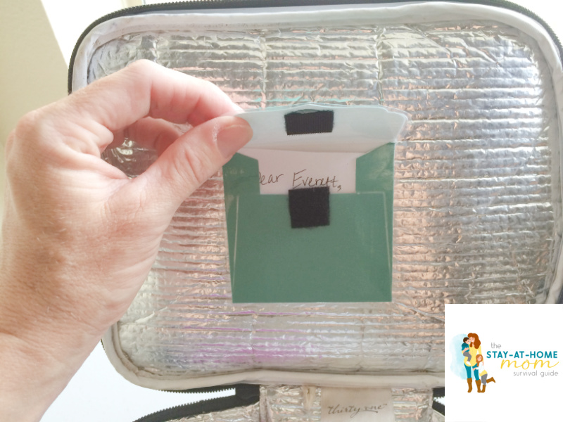DIY Lunch Box Notes Holder