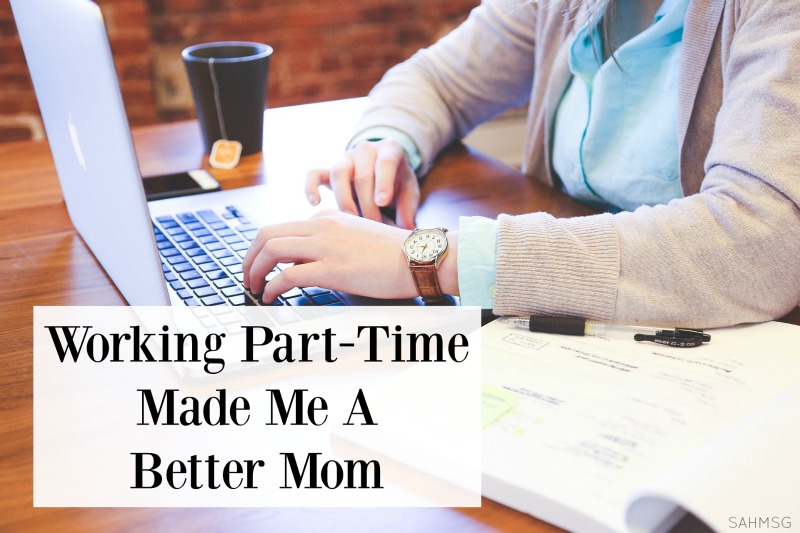If you do not feel content as a stay-at-home mom, read one moms thoughts on how working part time helped her enjoy her time at home more. 