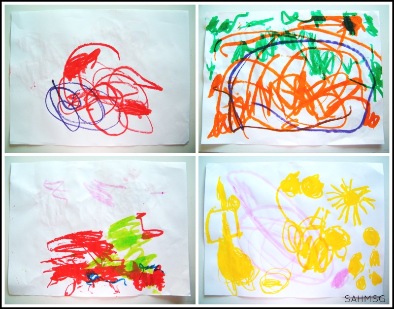 A mess-free toddler painting solution-Kwik Stix tempera paint sticks.