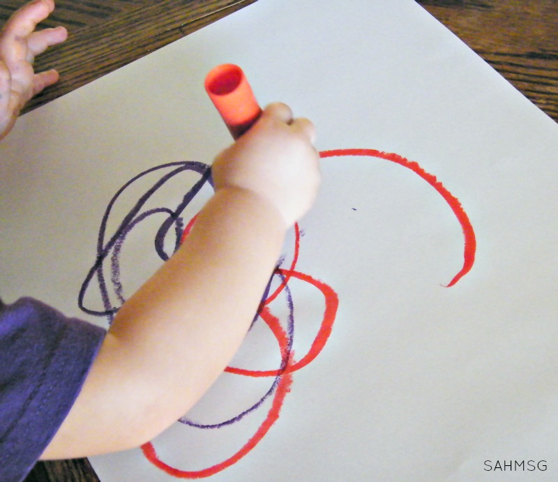 Mess-free toddler painting solution.