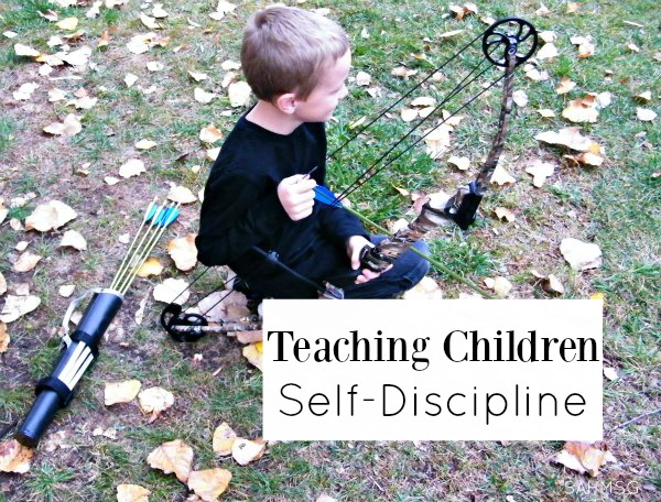 Teaching children self-discipline. Parenting tips and a unique activity for one-on-one time.