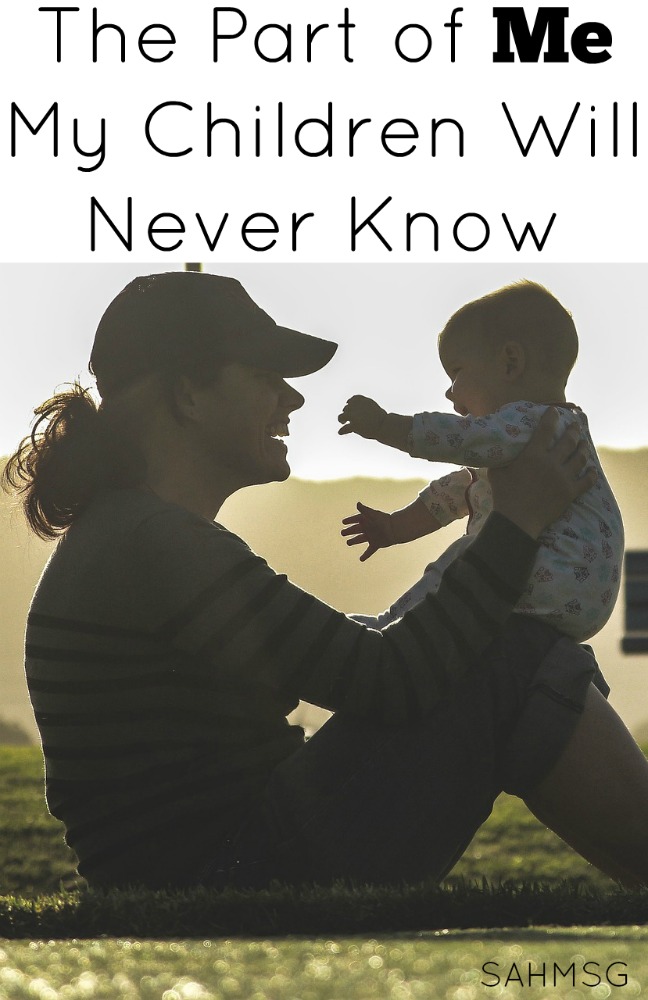 The Part of ME My Children Will Never Know: Reflecting on the season of motherhood and all that we leave behind of ourselves as moms when we have children. Mom Motivation Mondays at The Stay-at-Home Mom Survival Guide.