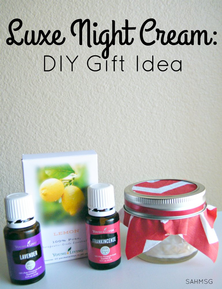 DIY Luxe Night Cream is a great Christmas gift idea because you can make it in bulk-saving money and time-and personalize it with essential oils.