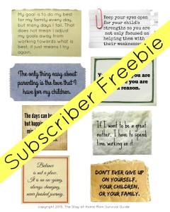 Mom Motivation cards subscriber freebie