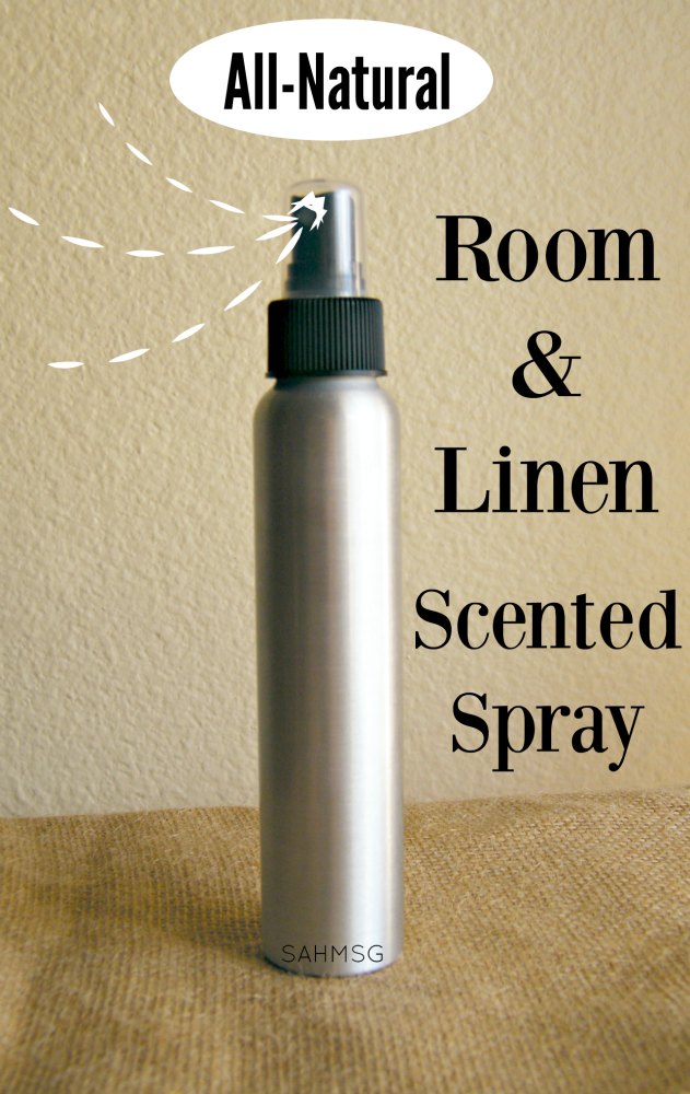 Ditch the un-natural air fresheners and fabric sprays! Try this Al-Natural DIY Room and Linen Spray that takes less than 5 minutes to make. A holiday event essential!