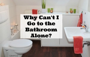 Have you asked yourself this question since becoming a mom: "Why can't I go to the bathroom alone?" I have...among many other questions moms are very familiar with when parenting.