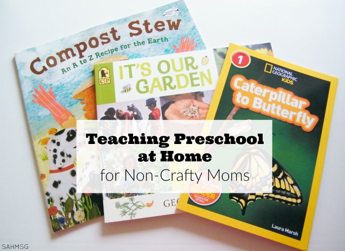 Teaching preschool at home for non-crafty moms does not have to be intimidating. Affordable resouces exist for teaching preschool at home. #sponsored