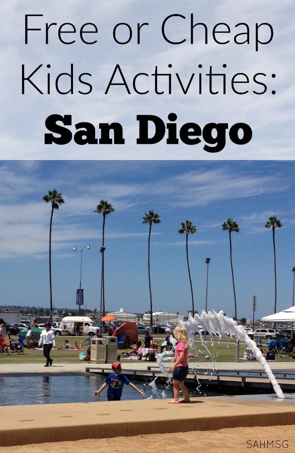 Collection of free or cheap kids activities in San Diego, California.