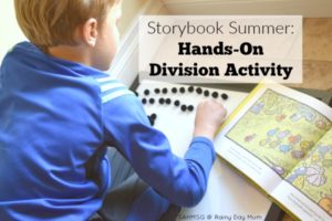Hands-on division activity for the storybook A Remainder of One. This hands-on division activity for second or third grade is a great concrete learning activity for school age kids to explore division and multiplication concepts.