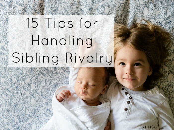 Tips to handle sibling rivalry. 