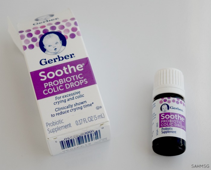 Colic drops from Gerber Soothe.