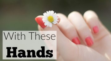 With these hands I change diapers, hold my child's hand, wash dishes, type blog posts, care for my husband. The tales these hands could tell of my time as a wife a mother...