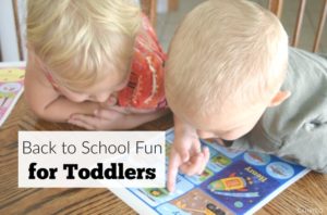 Make back to school time fun for toddlers so they get excited about learning too! Tot school activity ideas included.