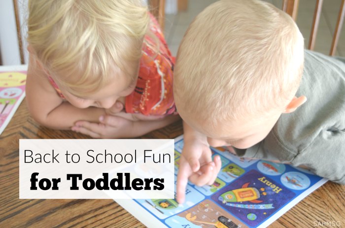 Back to School Fun for Toddlers