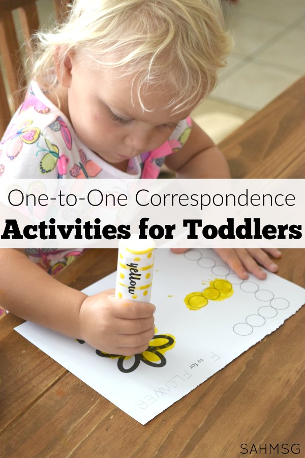 One-to-one correspondence activities for toddlers. Teach toddlers to count and identify while strengthening their fine motor skills.