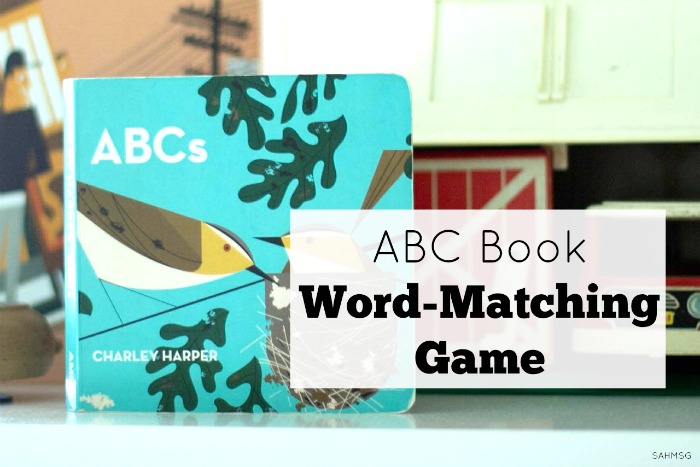 Pre-Reading Skills ABC Book Word-Matching Game