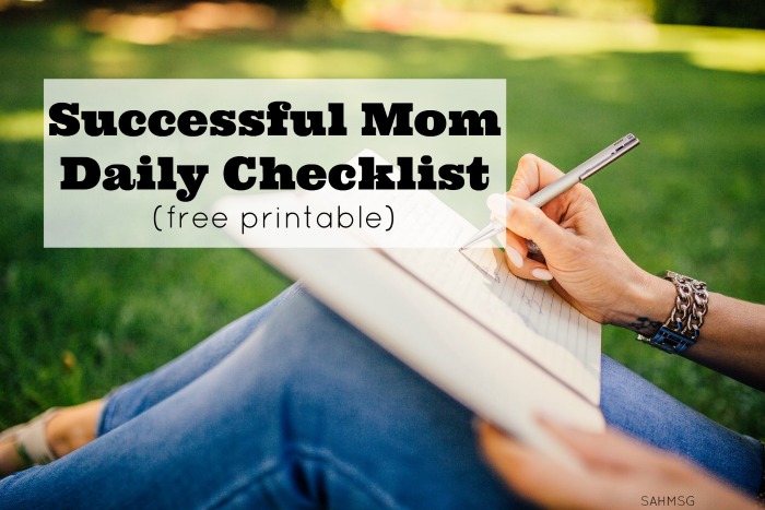 Successful Mom Daily Checklist