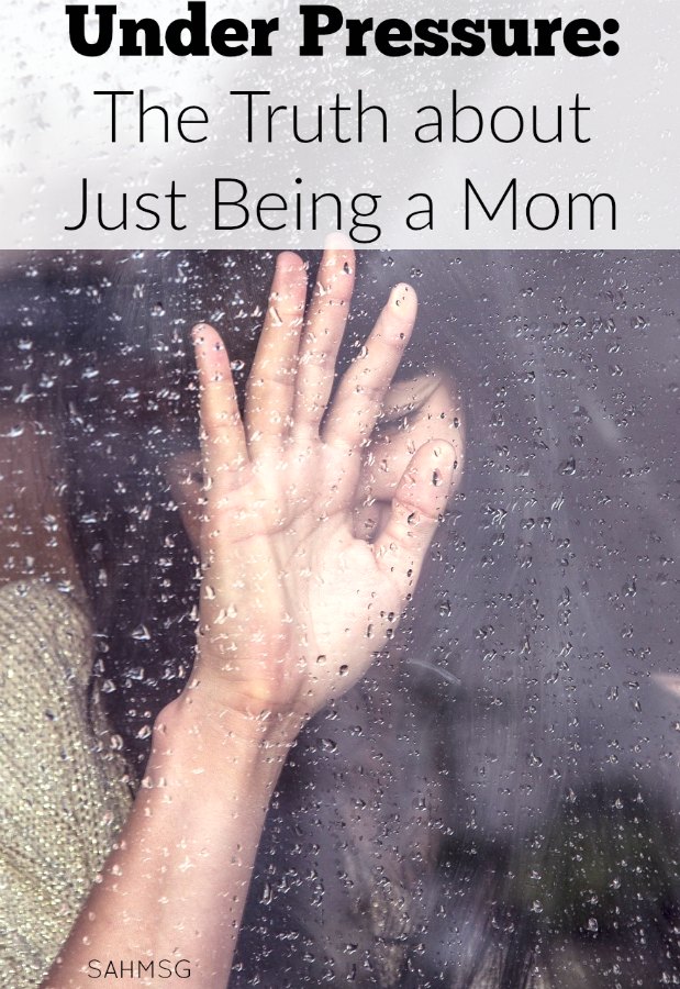 Why do we do it, moms? Why do we put the pressure on ourselves as mothers to prove our success as moms to others? The truth about just being a mom is we are under pressure. But who is putting that pressure on us?