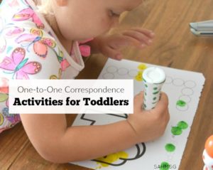 One-to-one correspondence activities for toddlers. Teach toddlers to count and identify while strengthening their fine motor skills.