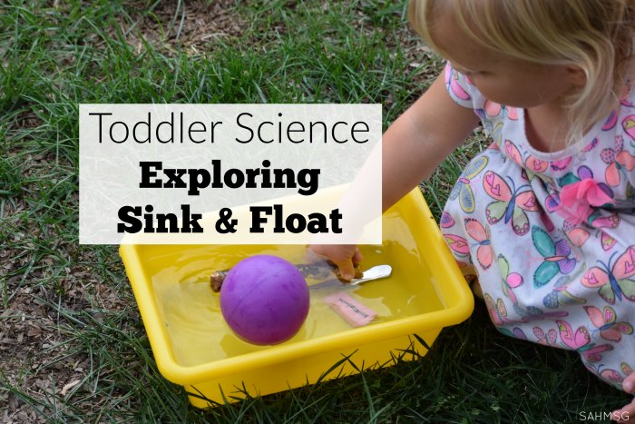 Science for Toddlers: Sink and Float Activities