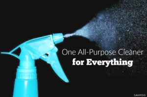 I was tired of chemicals in my cleaners drying out my skin and nails, getting on my kids hands, and cluttering up the cleaning closet. I switched to one all-purpose cleaner for everything: Thieves Household Cleaner. So inexpensive too!