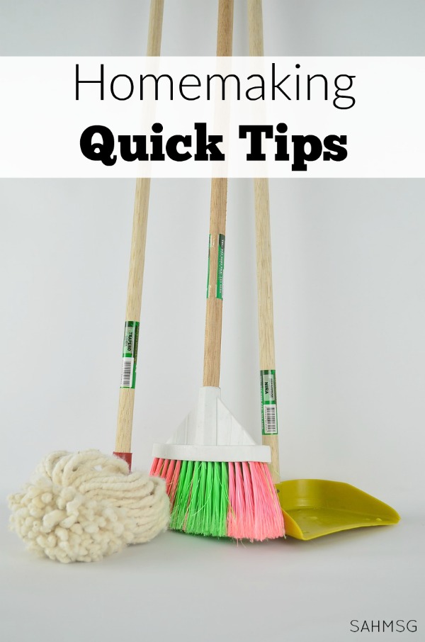 19 homemaking quick tips to get more done, and feel more successful as a homemaker or stay-at-home mom.