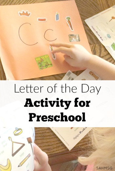 Letter of the day activities for preschool and a preschool at home curriculum that won't break the bank or take a lot of time to prep.