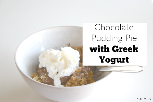 Chocolate Pudding Pie with Greek Yogurt