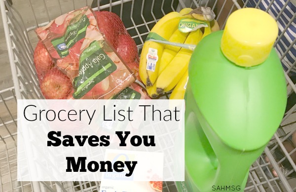 Grocery List That Saves You Money