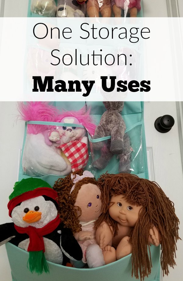 One storage solution with many uses from baby storage to toys to hair accessories and kitchen items. This item is so versatile.