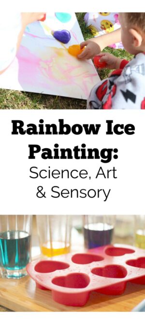 Rainbow Ice Painting Preschool Activity » The Stay-at-Home-Mom Survival ...